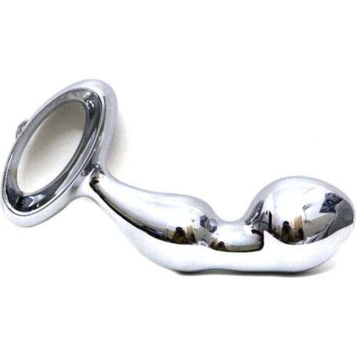 Metal Anal Plug Vaginal G-spot Stimulation Backyard Bead Stainless Steel Crystal Jewelry Butt Plug Erotic Sex Toy for Women Men
