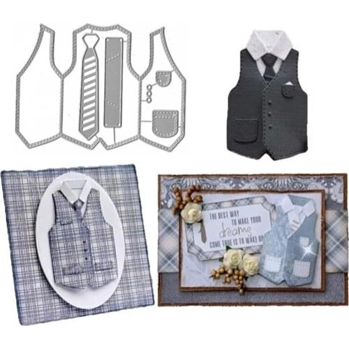 Vest Shirt Shape Metal Cutting Dies Cut Die Mold Craft Stencil Templates DIY Scrapbooking Paper Craft Knife Mould Embossing Die