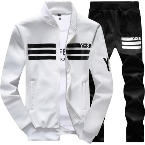 Plus Size 7XL 8XL 9XL Mens Sport Set Running Sweatpants Sportswear Gym Fitness Tops Pants Male Jogging Suit Workout Tracksuits