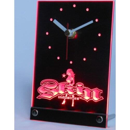 Tnc0209 Skin Industry Table Desk 3D LED Clock