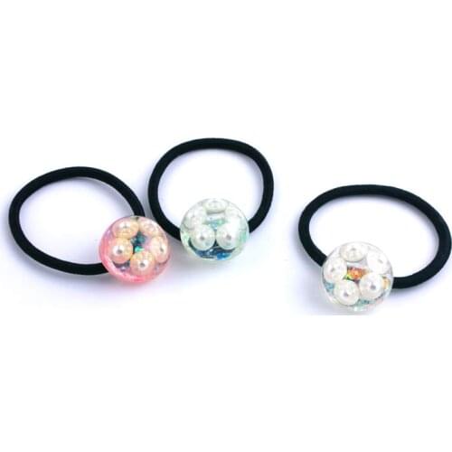 New style headband small fresh sequins hair ring / resin round personality hair rope rubber band hair accessorie F05
