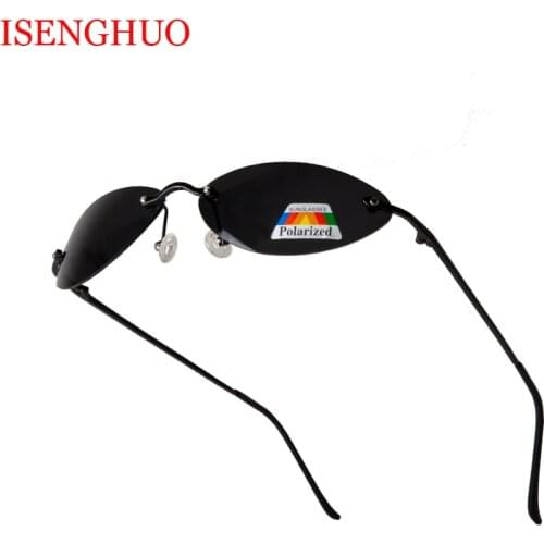 Fashion Cool The Matrix Neo Style Polarized Rivets Sunglasses Men Slim Rimless Brand Design Sun Glasses Oculos De Sol