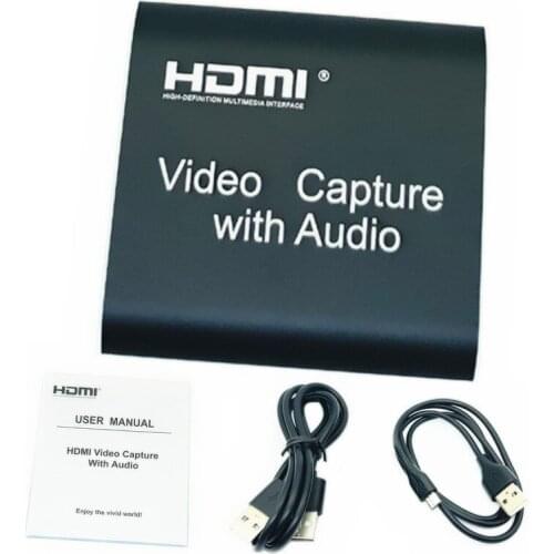 NEW Video Capture Card 4K 1080P HDMI To USB 2.0 Capture Audio Out MicINPUT Game Recording Box PC Live Streaming Broadcast Device