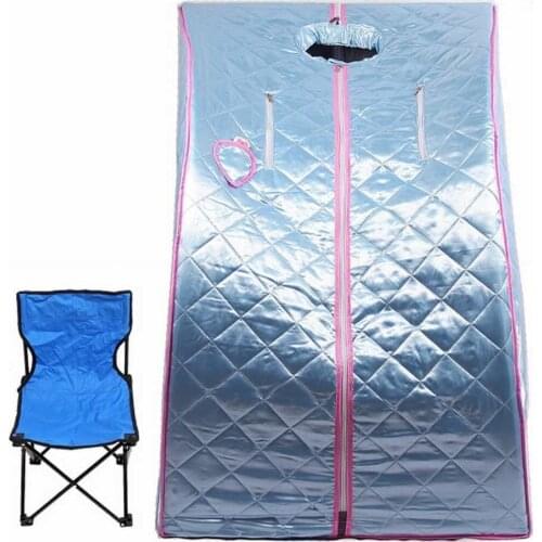 Portable Steam Sauna Home Sauna Generator Slimming Household Sauna Box Ease Insomnia Stainless Steel Pipe Support Cabin Room