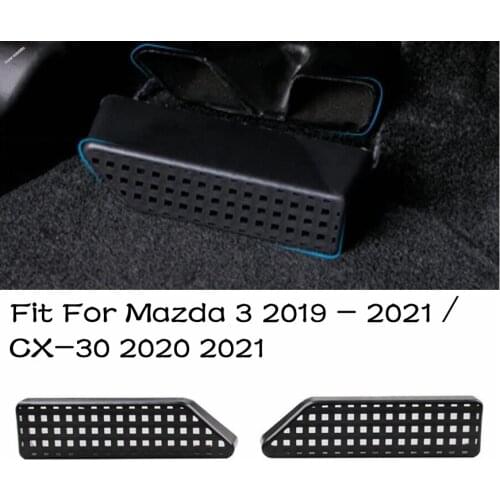 Seat Bottom AC Heat Floor Air Conditioner Duct Vent Outlet Grille Cover Accessories For Mazda 3 2019 - 2021 / CX-30 2020 2021