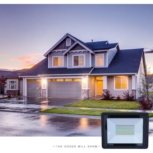 Tuya Zigbee Direct Connection Led Flood Light Outdoor Waterproof Outdoor Lighting Garden Smart Street Light Support Alexa Google