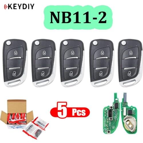 5PCS/lot NB11-2 universal Multi-functional 2 button NB series remote control for KD900 URG200 KD200 make new remote key + chip