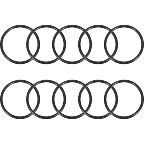 Uxcell 10Pcs O-Rings Nitrile Rubber Round Seal Gaskets to Greases Hydraulic Fluids Alcohol Mineral Oil and Grease etc