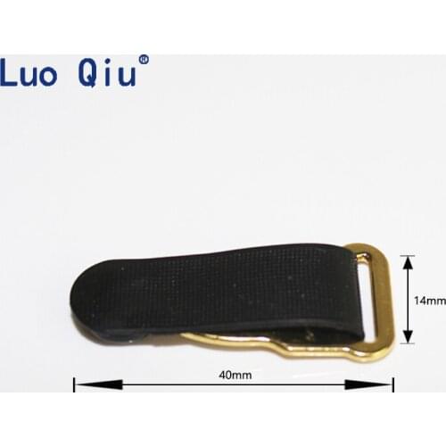 Sexy underwear accessories Nickel plated alloy suspender clip garter belt clip Zinc alloy+rubber 12 pcs/lot 1.4cm