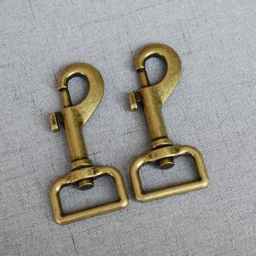1 Piece 25mm Bronze Metal Clasps Lobster Belt Strap Bag Buckles leash Keychain Swivel Trigger Clips Snap Hook DIY Accessories