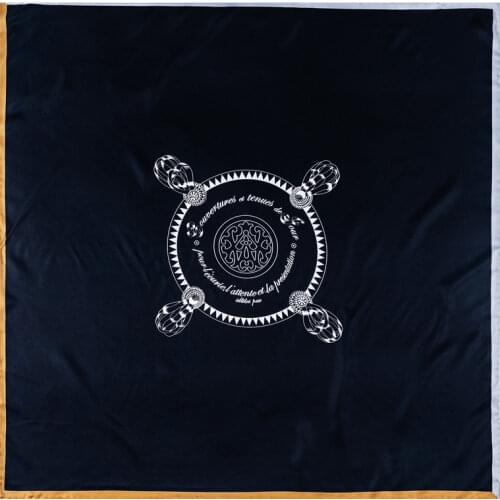 Silk Scarf 90*90cm Designer Manual Hand Rolled Twill Scarf 100 % Natural Silk Scarf Wholesale Designer Scarfs Foulard 90x90