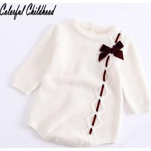 Autumn winter children clothes baby girls romper velvet bow design long sleeve jumpsuit toddler baby overalls ifnant pajamas