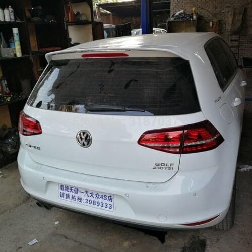 For Volkswagen GOLF 7 for MK7 R 2014-2017 ABS Plastic Rear Roof Spoiler Wing Trunk Lip Boot Cover Car Styling