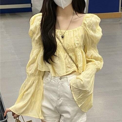 Желтые блузки Faitesvous China At AliExpress