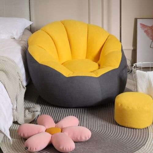 Lazy sofa tatami single floor sofa bedroom balcony fabric small sofa lounge sofa sofas