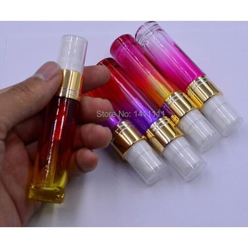 1000pcs Fine mist Thick Gradient Colorful 10ml 1/3oz Refillable Empty Atomizers Perfume Bottles Makeup Aftershave Liquid Bottle
