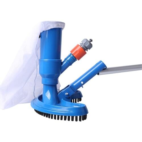 Pool Vacuum Head Kit Half Moon Swimming Pool Suction Brush Mesh Bag SPA Fountain Washing Tool