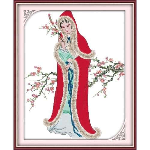 Xue Baoqin cross stitch kit people 18ct 14ct 11ct count print canvas stitches embroidery DIY handmade needlework