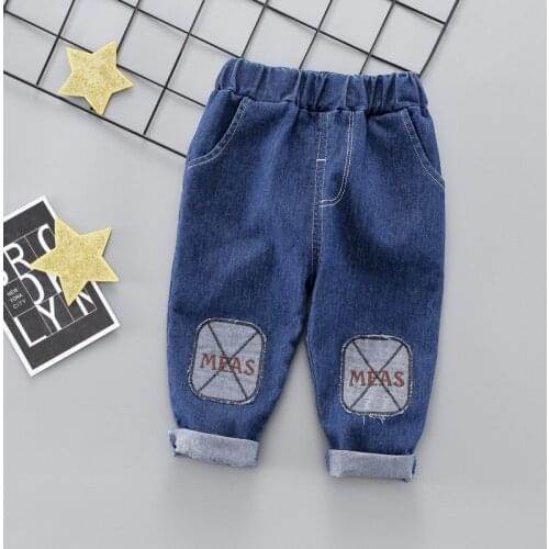 IENENS Autumn Jeans Trousers For Baby 1 2 3 4 Years Toddler Girl Denim Pants Children Kids Loose Long Pants Bottoms Clothing