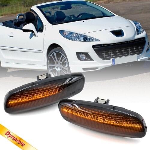 For Peugeot 207 308 3008 5008 RCZ Citroen C3 C4 C5 LED Front Under Mirror Side Marker Light Turn Signal Indicator Lamp