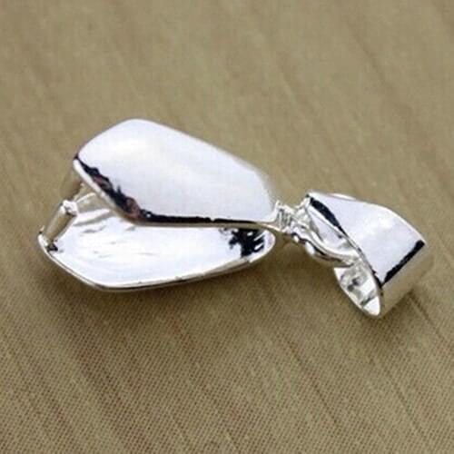 10 Pcs Silver Plated Clasps for Pendant Practical Findings Clip Jewelry Connector