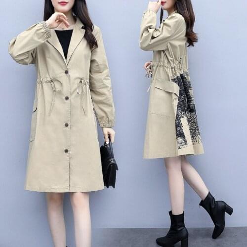YING DE MEI Women's Trench Coats