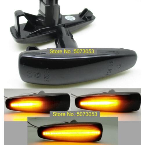 1PAIR Dynamic LED Side Marker Turn Signal Repeater light lamp For Mitsubishi Lancer EVO X Outlander Sport Mirage Pajero Montero