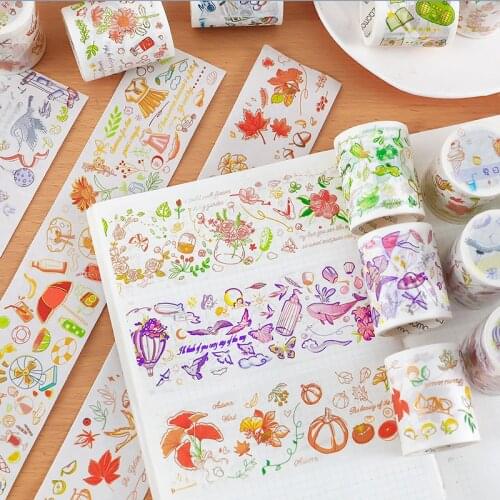 1pcs/1lot Decorative Adhesive Tapes Pastoral friendship Scrapbooking DIY Paper Japanese Stickers 3m
