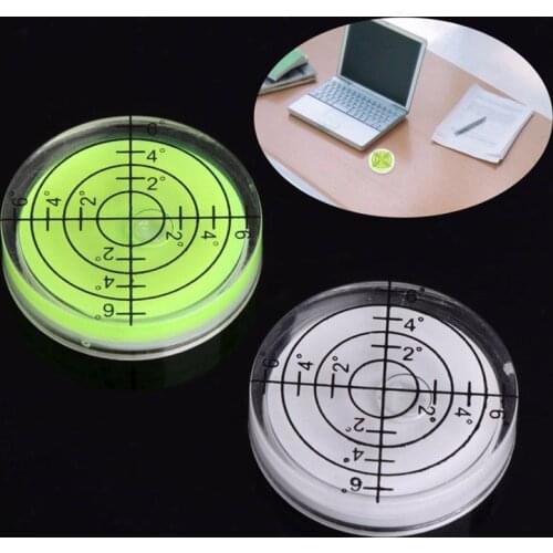 1pcs 32*7MM White Green Color Bubble level Round Level Bubble Accessories for Measuring Instrument