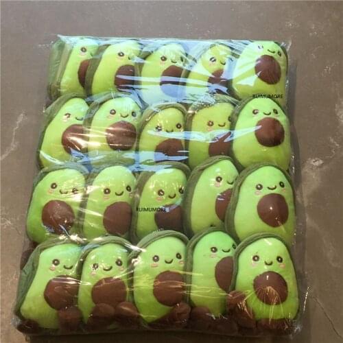 20pcs 13CM Cute Avocado doll pendant Toy , Small Plush Toys Pendant party gift keychain toy