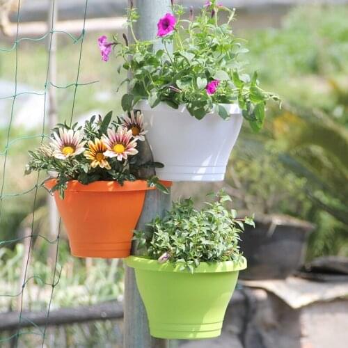 Large size for 3 Terracotta Effect DRAIN PIPE FLOWER PLANT POTS Tubs Drain Pipe Garden Planters
