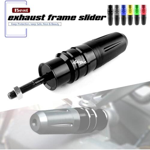 CNC Aluminum Motorcycle Exhaust Frame Slider Crash Pads Plug Guard Protector for KAWASAKI NINJA 250 300 400 650 1000