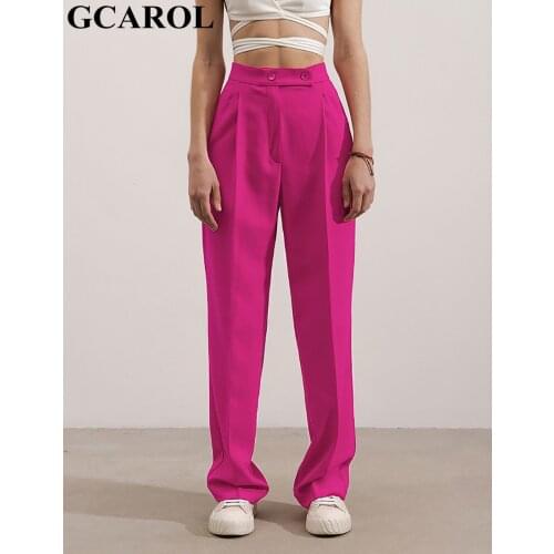 Женские прямые брюки GCAROL China At AliExpress