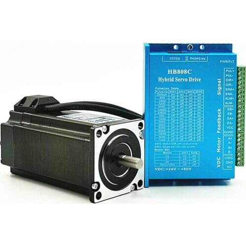 Hybrid 3.0N.m Nema23 Closed Loop Stepper Motor and Driver 4 wires Nema 23 3Nm 57 5A 132mm Close Loop DC Stepping Servo Motor