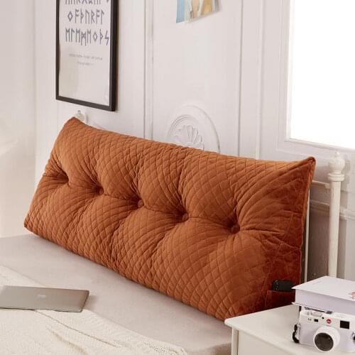 Crystal velvet bed head pillow is used for reading and playing games, and is used to decorate the bedroom