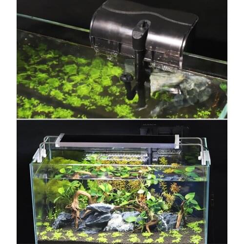 Canister Filter Aquarium Hang On Up External Waterfall Filter Biochemical Skimmer Pumps For 15-120L Fish Tank Aquarium Accessory