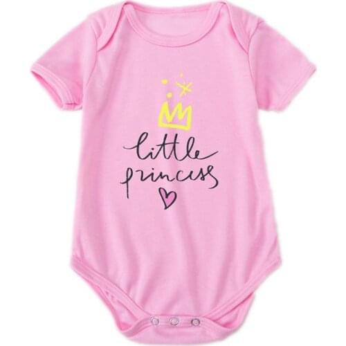 Baby Girls Clothes for Newborns Bodysuit Romper Solid Letter Jumpsuit 2021 Summer Casual Outfits Jumpsuits Childrens Clothing