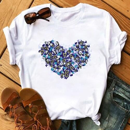 Summer T Shirt Women Simple Casual Tshirts Tees Harajuku Korean Style Graphic Tops New Kawaii Short Sleeve Female T-shirt