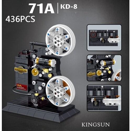 LOZ Creator Film projector mini diamond building block kodaking 71A KD-8 model bricks educational toys collection for gift