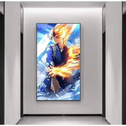 My Hero Academia Anime Poster Anime Manga Wall Art Print Decor Poster,50 x 70 cm,No Frame