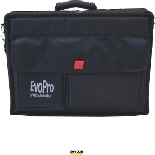Softcase Bag for Controller, Setup, DJ Equipments Carry Case Polyester Fabric With Water-Repellent Coating Black
