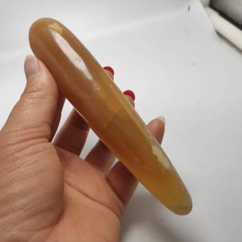 Natural crystal wand topaz handcarved massage stick crystal healing gemstone yoni wands stick for relaxation gift for women