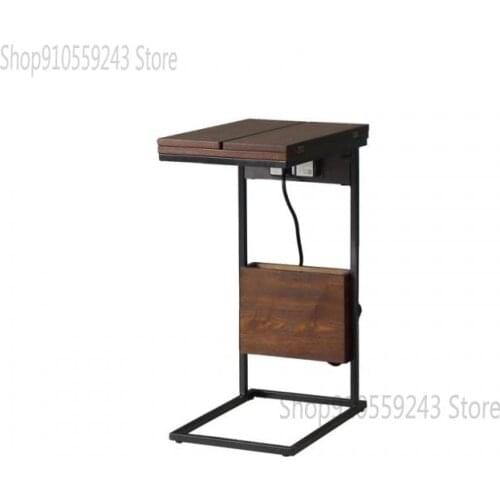 New Wood-based Panel Coffee Table Table Living Room Double Clamshell Storage Small Square Table Side Table Coffee Table Simple C