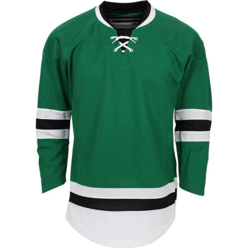 COLDOUTDOOR Blank Soild Green ice hockey jerseys wholesale in stock XP019