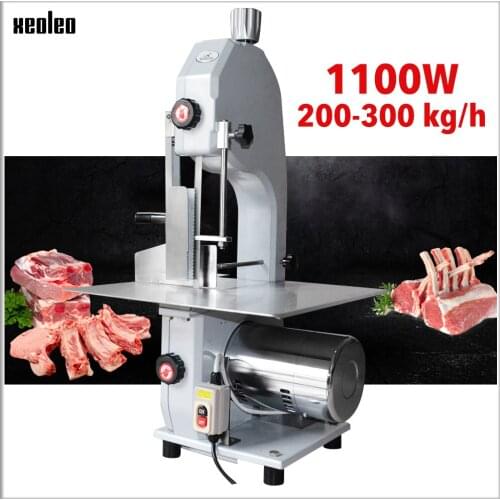 XEOLEO Bone cutting saw Bone sawing machine Ribs Cutter Meat bone saws Commercial Automatic cut Trotter/Ribs machine 200-300kg/h