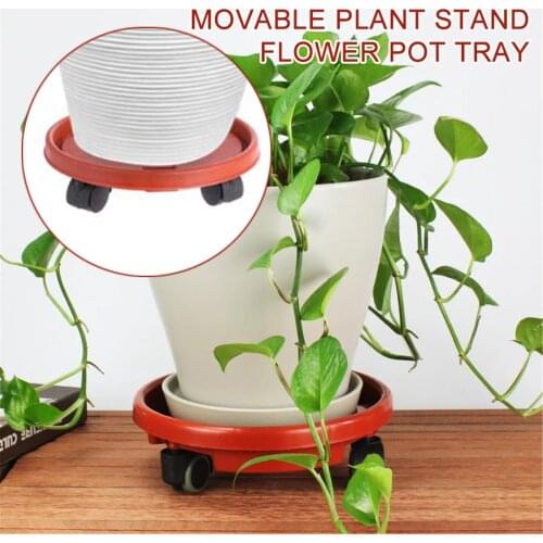 Movable Plant Stand Flower Pot Tray, With Universal Wheels, Heavy Rolling Pot Stand, Indoor And Outdoor Balcony Gardening Tools
