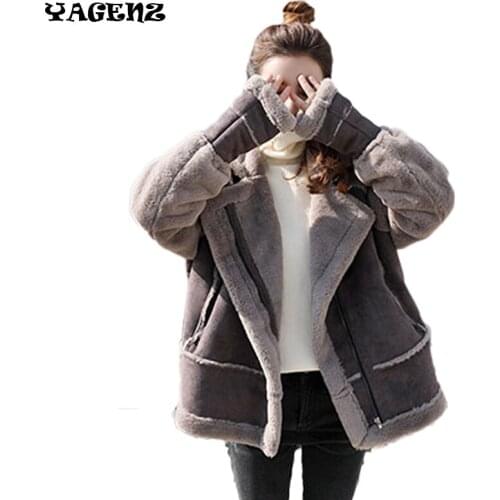 Ms Casual jacket 2020 winter Casual Pu suede cotton design coat College wind deerskin cashmere student woman Casual jacket