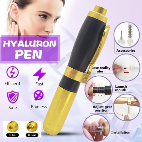 2in1 Meso Hyaluron Pen Korea Thesera Pen Hialuron Pen No-Needle Injection Hyaluronan Acid Gun For Lips Face Lifting Anti-Wrinkle
