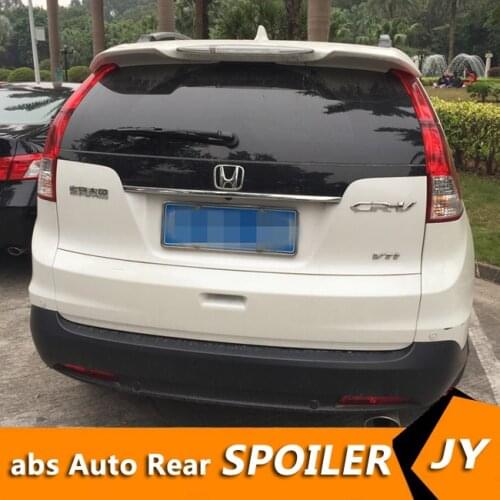 For HONDA CR-V Spoiler 2012-15 CRV spoiler with light High Quality ABS Material Car Rear Wing Primer Color Rear Spoiler
