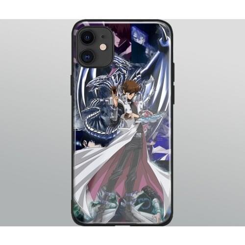 Kaiba vs Blue Eyes White Dragon glass phone case shell for iPhone SE 6s 7 8 x xr xs 11 pro max Samsung S note 10 20 Plus ultra
